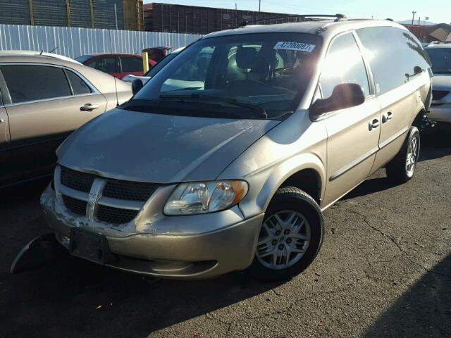 2B8GP44392R784673 - 2002 DODGE GRAND CARA BEIGE photo 2