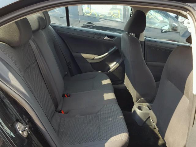 3VW2K7AJ4BM386230 - 2011 VOLKSWAGEN JETTA BASE Սև լուսանկար 6