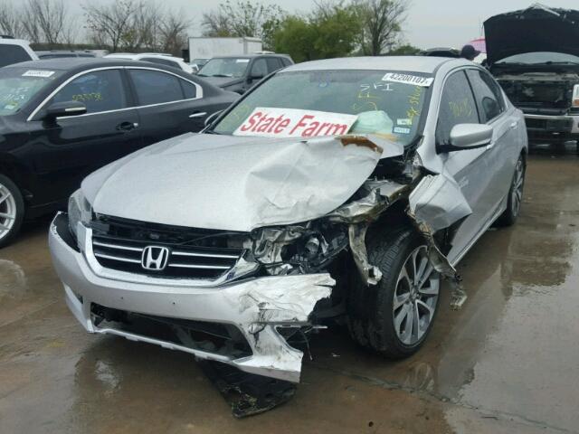 1HGCR2F58EA172331 - 2014 HONDA ACCORD SPO SILVER photo 2