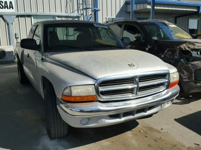 1B7GL22N91S159342 - 2001 DODGE DAKOTA SILVER photo 1