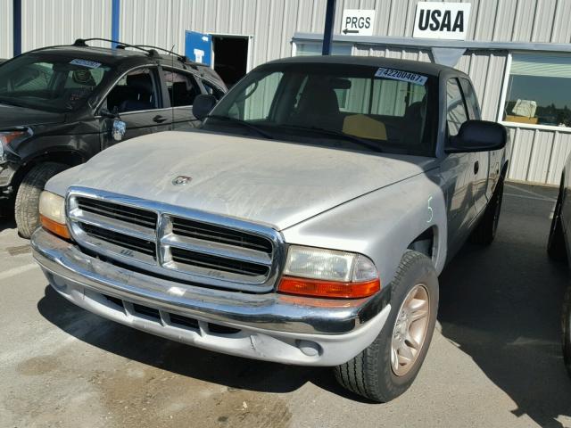 1B7GL22N91S159342 - 2001 DODGE DAKOTA SILVER photo 2