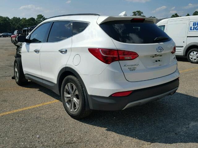 5XYZU3LBXFG266042 - 2015 HYUNDAI SANTA FE S WHITE photo 3