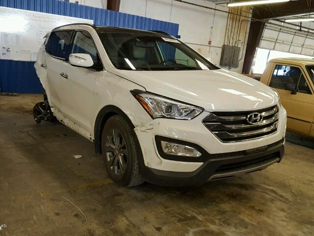 5XYZUDLB4EG186126 - 2014 HYUNDAI SANTA FE S WHITE photo 1