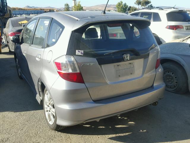 JHMGE87499S012655 - 2009 HONDA FIT SILVER photo 3