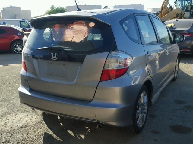 JHMGE87499S012655 - 2009 HONDA FIT SILVER photo 4