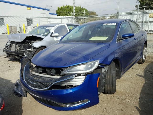 1C3CCCAB7FN578957 - 2015 CHRYSLER 200 LIMITE BLUE photo 2