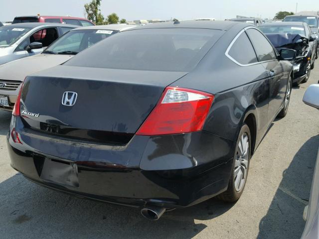 1HGCS12869A010640 - 2009 HONDA ACCORD EXL BLACK photo 4