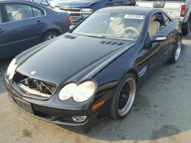 WDBSK71F17F121267 - 2007 MERCEDES-BENZ SL 550 BLACK photo 2