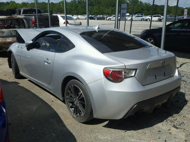 JF1ZNAA1XD1701365 - 2013 TOYOTA SCION FR-S SILVER photo 3