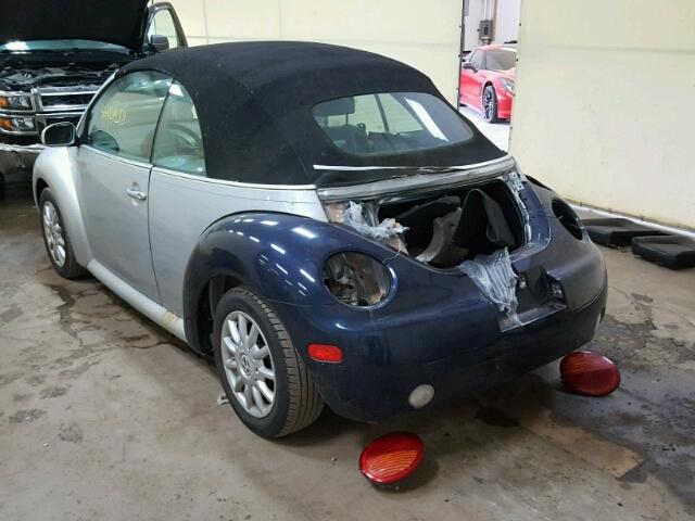 3VWCM31Y85M301835 - 2005 VOLKSWAGEN NEW BEETLE ვერცხლისფერი ფოტო 3