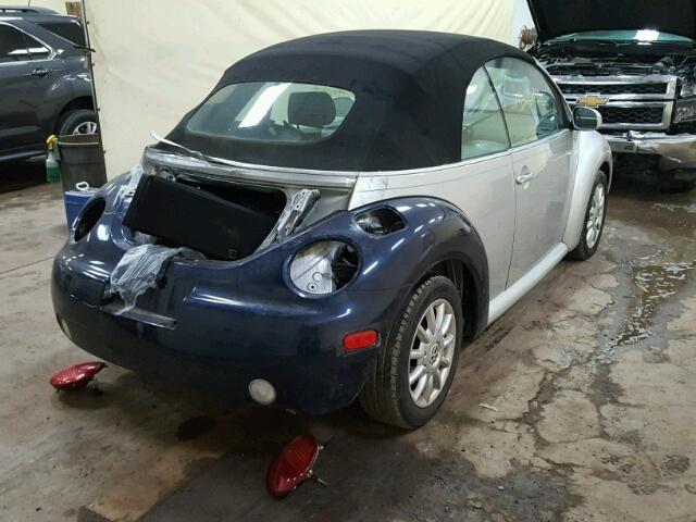 3VWCM31Y85M301835 - 2005 VOLKSWAGEN NEW BEETLE ვერცხლისფერი ფოტო 4