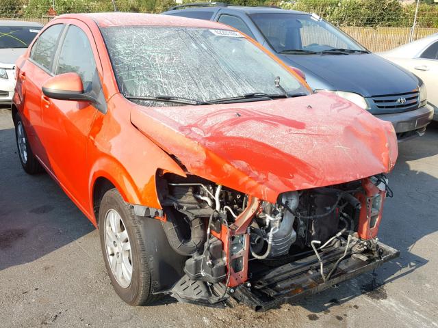 1G1JA5SH1C4102821 - 2012 CHEVROLET SONIC LS 橙色 照片 1