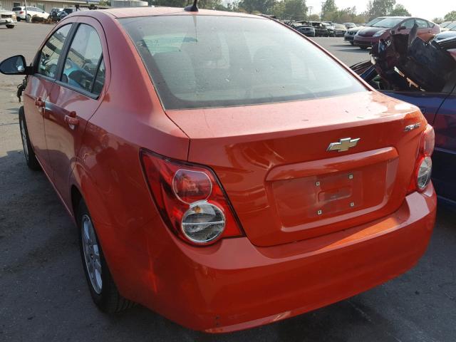 1G1JA5SH1C4102821 - 2012 CHEVROLET SONIC LS 橙色 照片 3