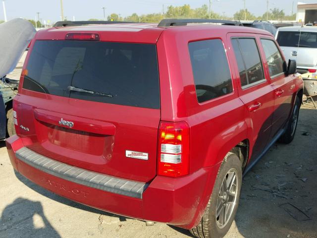 1J4NF2GBXAD525451 - 2010 JEEP PATRIOT RED photo 4