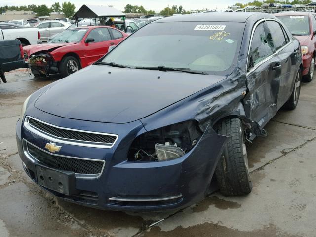 1G1ZJ57B28F214515 - 2008 CHEVROLET MALIBU 2LT BLUE photo 2