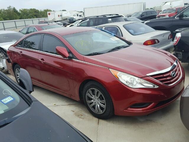 5NPEB4AC7BH068852 - 2011 HYUNDAI SONATA GLS RED photo 1