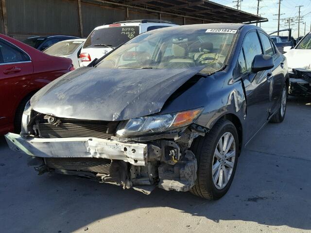 19XFB2F9XCE366369 - 2012 HONDA CIVIC EXL GRAY photo 2