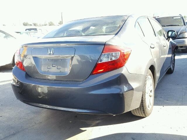 19XFB2F9XCE366369 - 2012 HONDA CIVIC EXL GRAY photo 4