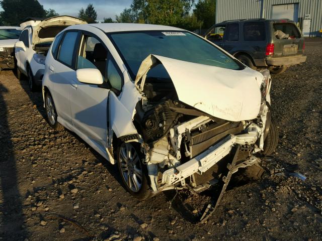 JHMGE88419S068250 - 2009 HONDA FIT WHITE photo 1