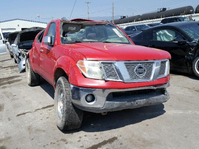 1N6AD07W37C434566 - 2007 NISSAN FRONTIER C RED photo 1