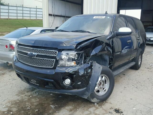 1GNFK13038R236694 - 2008 CHEVROLET TAHOE K150 BLACK photo 2