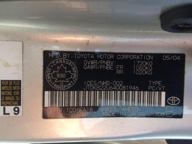 JTDKB22U640081946 - 2004 TOYOTA PRIUS 银色 照片 9