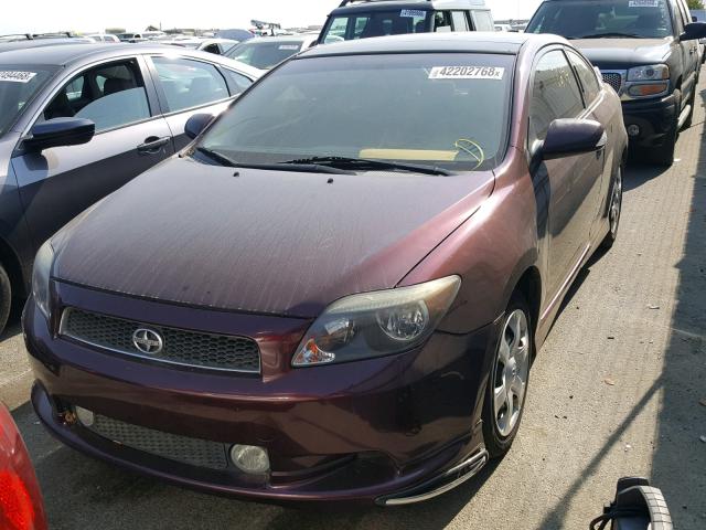 JTKDE167960069459 - 2006 TOYOTA SCION TC 勃艮第红 照片 2