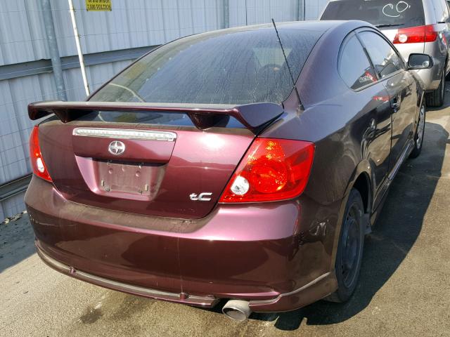 JTKDE167960069459 - 2006 TOYOTA SCION TC 勃艮第红 照片 4