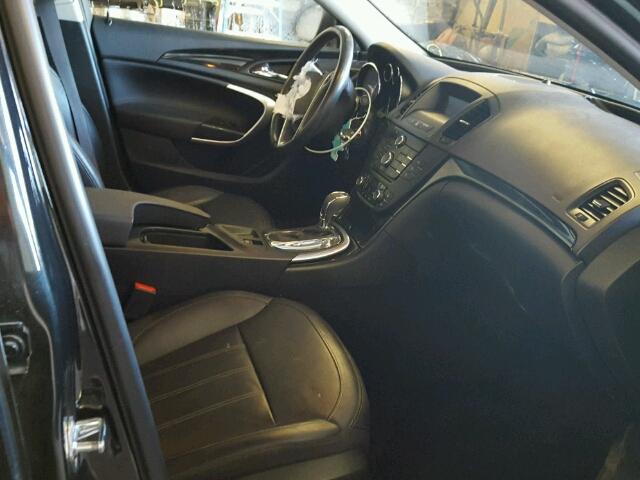 W04GN5EC3B1084905 - 2011 BUICK REGAL BLACK photo 5