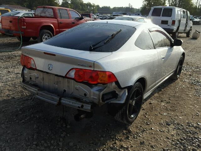 JH4DC53014S015262 - 2004 ACURA RSX SILVER photo 4