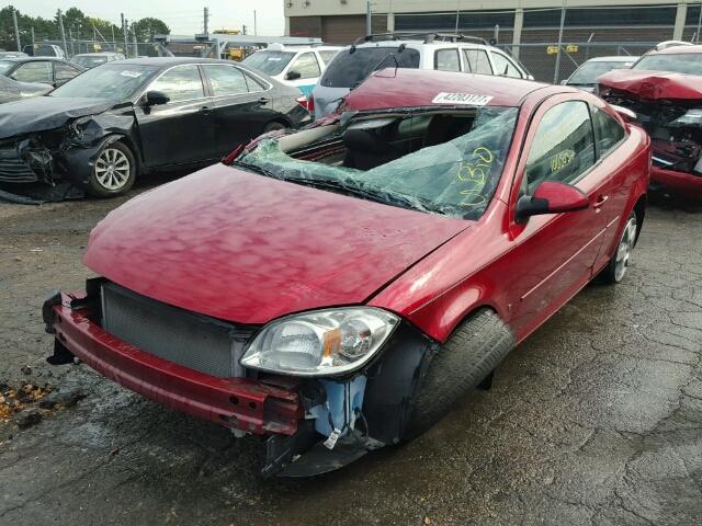 1G1AD1F54A7107829 - 2010 CHEVROLET COBALT 1LT RED photo 2