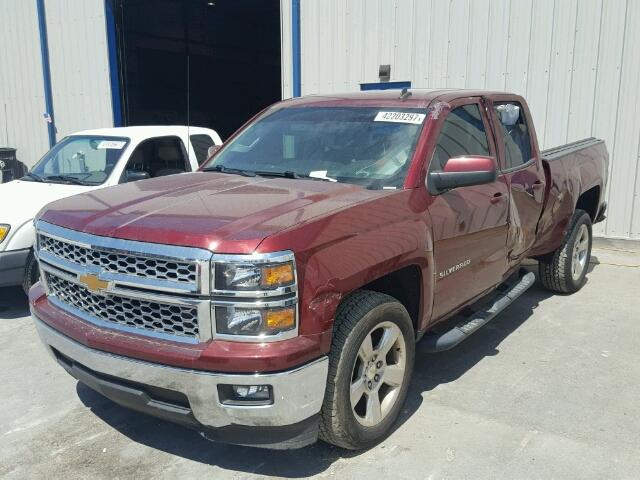 1GCRCREC2EZ173611 - 2014 CHEVROLET SILVERADO MAROON photo 2