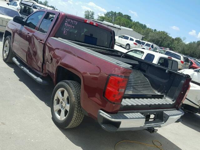 1GCRCREC2EZ173611 - 2014 CHEVROLET SILVERADO MAROON photo 3