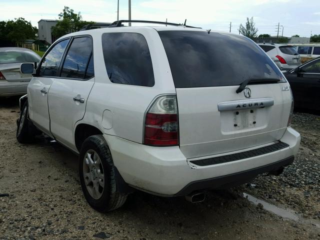 2HNYD18806H546013 - 2006 ACURA MDX TOURIN WHITE photo 3