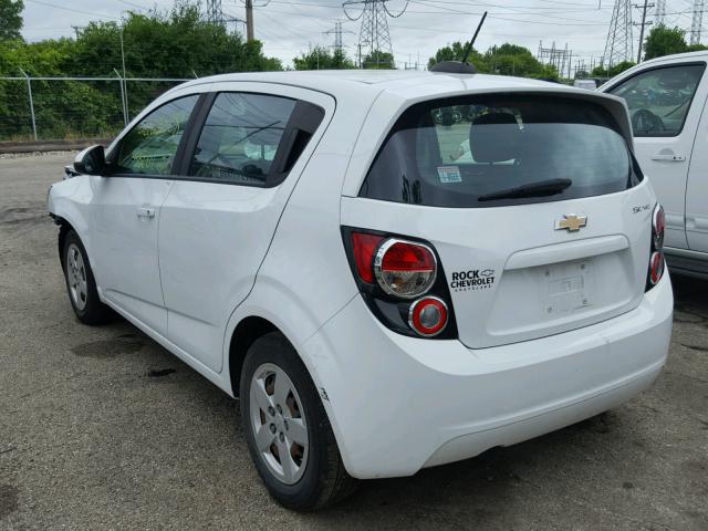 1G1JA6SH2F4184195 - 2015 CHEVROLET SONIC LS WHITE photo 3