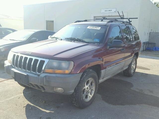 1J4GW58S2XC765200 - 1999 JEEP GRAND CHER BURGUNDY photo 2