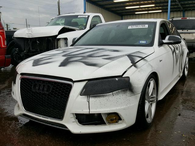 WAUKGAFL6AA144463 - 2010 AUDI S4 PRESTIG WHITE photo 2