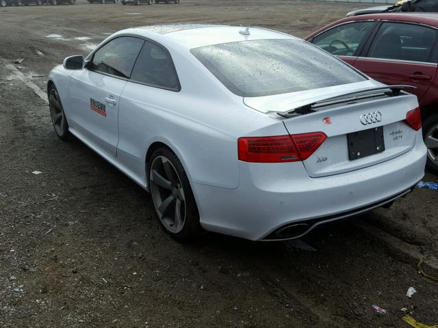 WUAC6BFR1EA900519 - 2014 AUDI RS5 WHITE photo 3