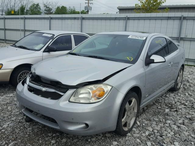 1G1AM18B667860255 - 2006 CHEVROLET COBALT SS SILVER photo 2