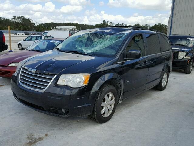 2A8HR54P88R749572 - 2008 CHRYSLER TOWN & COU BLUE photo 2