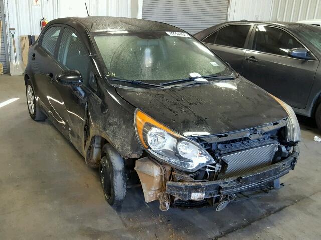 KNADN5A30C6035225 - 2012 KIA RIO EX BLACK photo 1