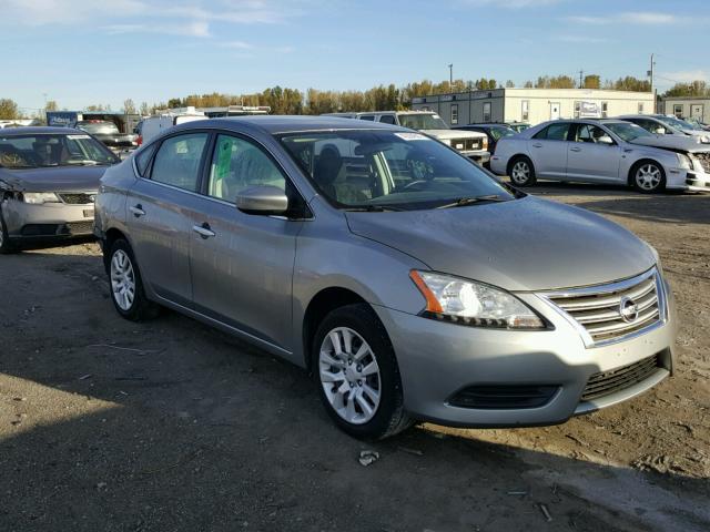 3N1AB7AP0DL739707 - 2013 NISSAN SENTRA S SILVER photo 1