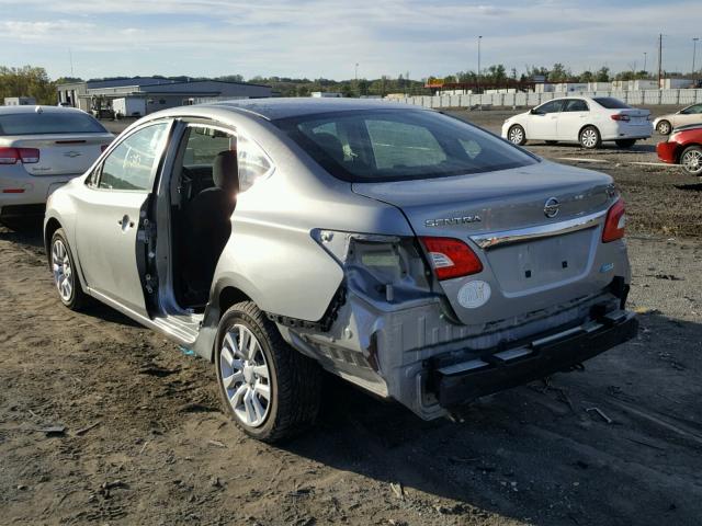 3N1AB7AP0DL739707 - 2013 NISSAN SENTRA S SILVER photo 3