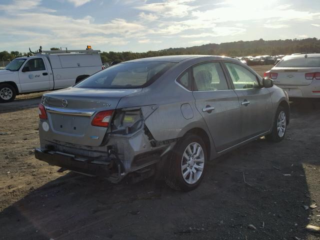 3N1AB7AP0DL739707 - 2013 NISSAN SENTRA S SILVER photo 4