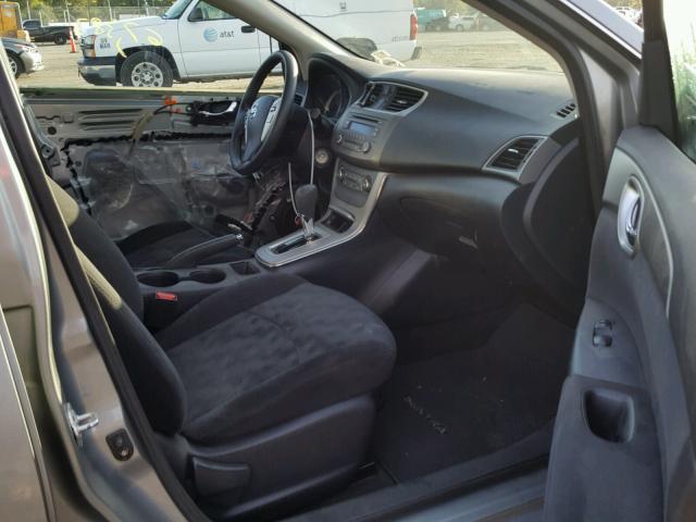 3N1AB7AP0DL739707 - 2013 NISSAN SENTRA S SILVER photo 5