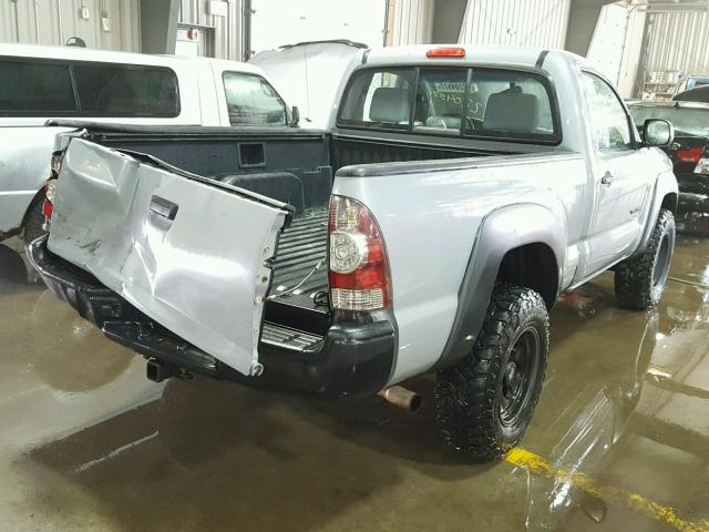 5TEPX42N39Z632045 - 2009 TOYOTA TACOMA GRAY photo 4