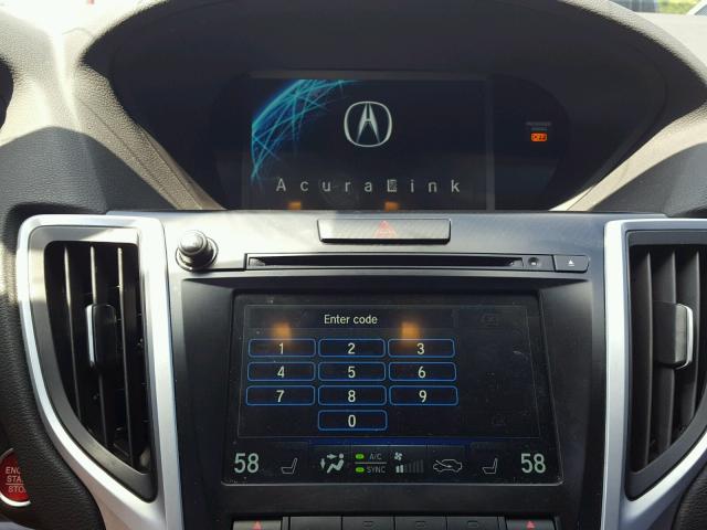 19UUB2F56HA001624 - 2017 ACURA TLX TECH WHITE photo 9