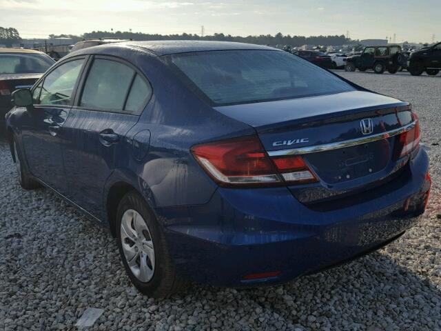 2HGFB2F54DH507361 - 2013 HONDA CIVIC BLUE photo 3