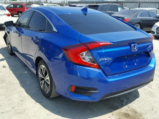 2HGFC1F70GH659893 - 2016 HONDA CIVIC EXL 蓝色 照片 3