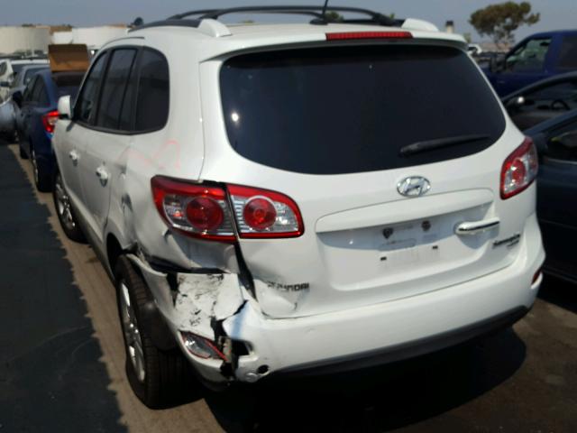 5XYZK4AG1BG082595 - 2011 HYUNDAI SANTA FE L WHITE photo 3